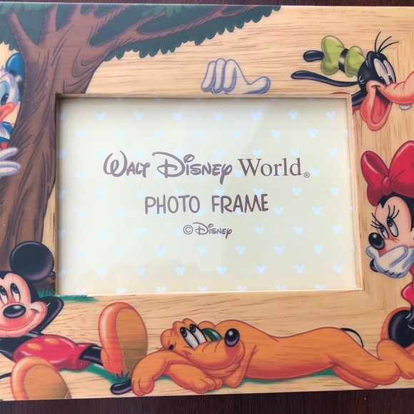 Vintage Walt Disney World  4" x 6" photo  picture frame NIB Mickey Mouse - Picture 1 of 5